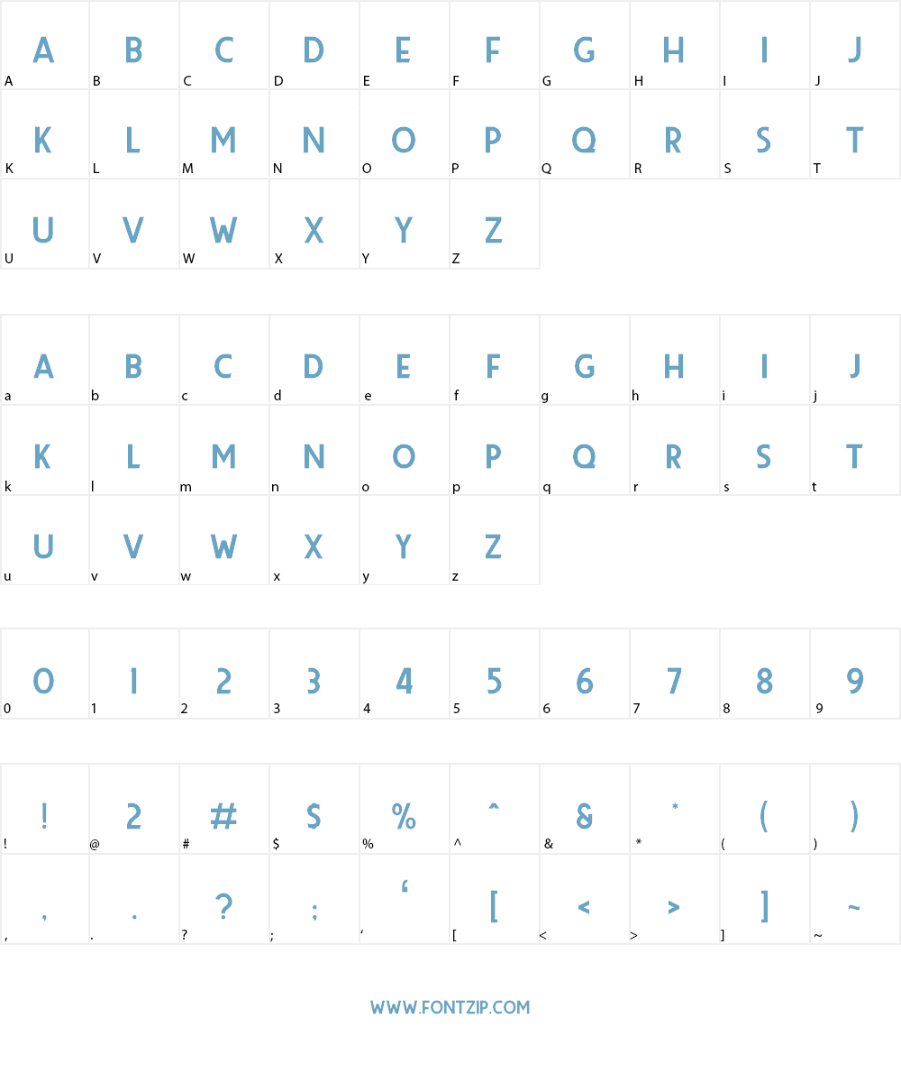 Premier Sans Font Character